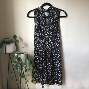 Anthropologie Maeve Diamond Print Shirt Dress